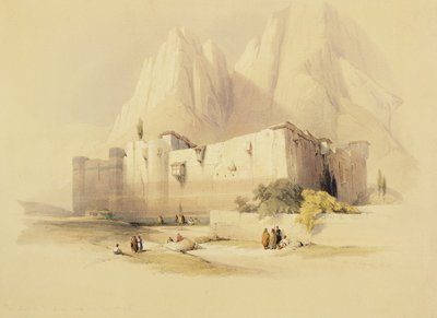 Das Kloster St. Katharina, Berg Sinai, 21. Februar 1839, Platte 109 aus Band III von 